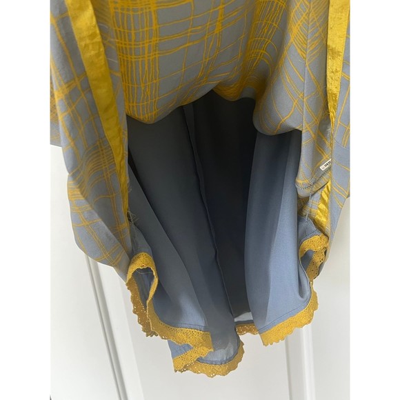 Anthropologie Blue and Yellow Maxi Dress - Picture 7 of 9